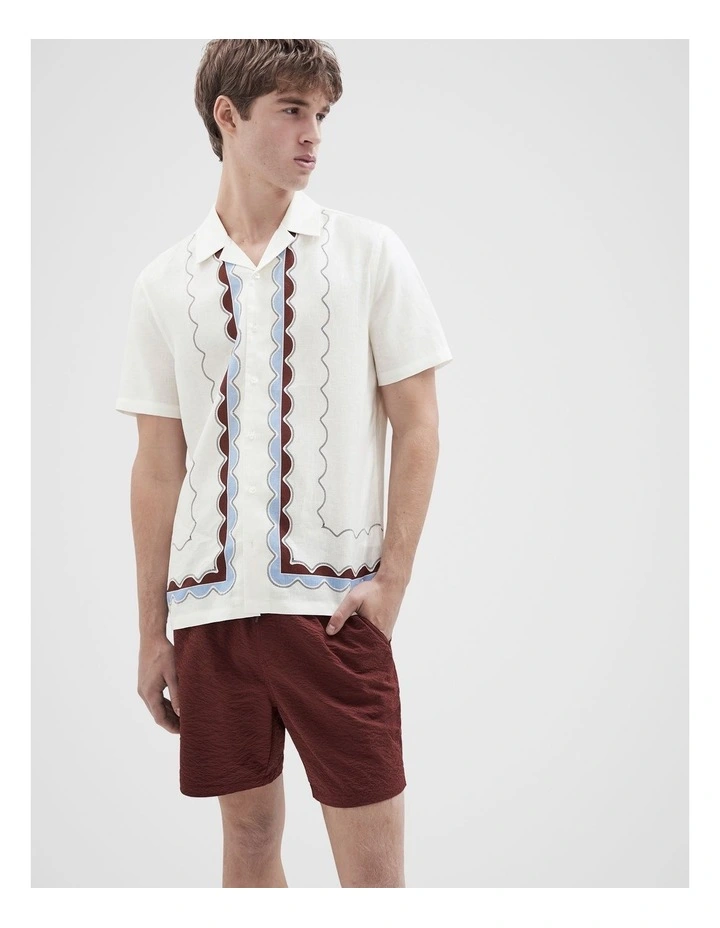 Wavy Border Regular Fit Shirt image 1