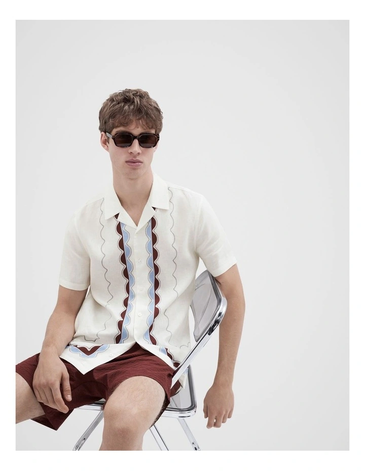 Wavy Border Regular Fit Shirt image 4