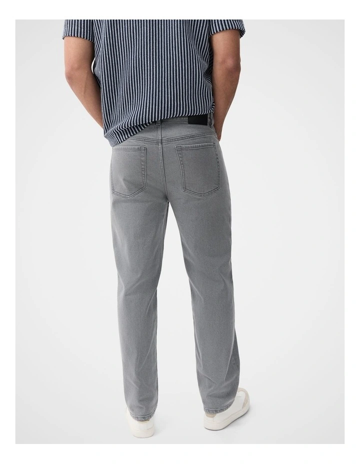 Regular Straight Jeans in Grey image 2