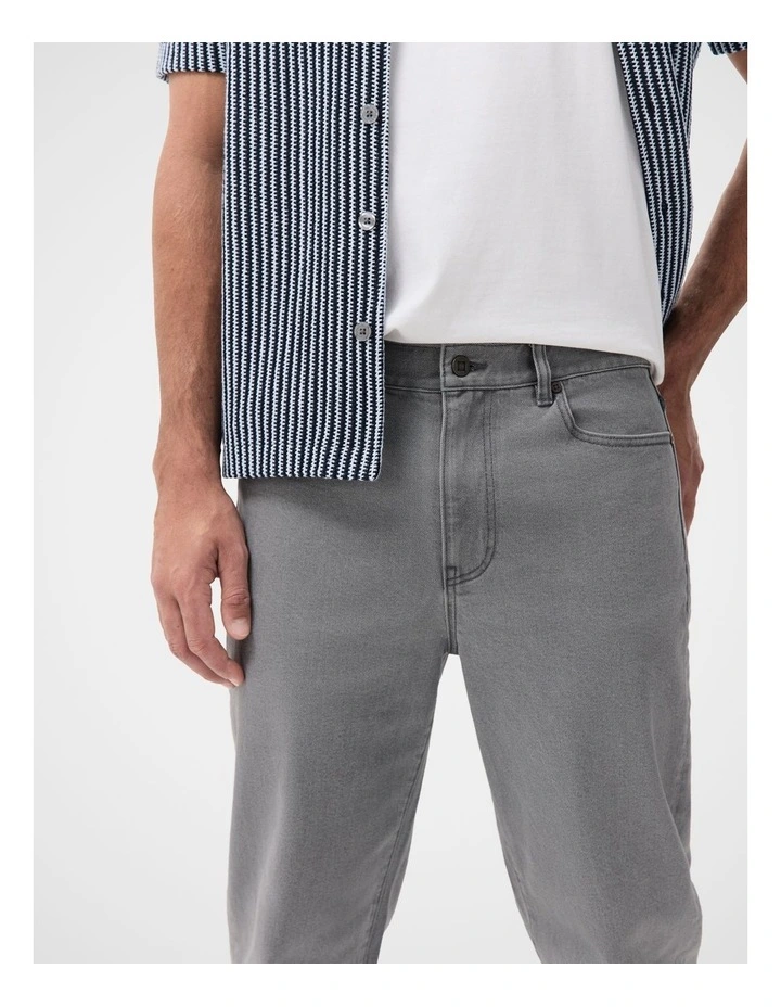 Regular Straight Jeans in Grey image 4