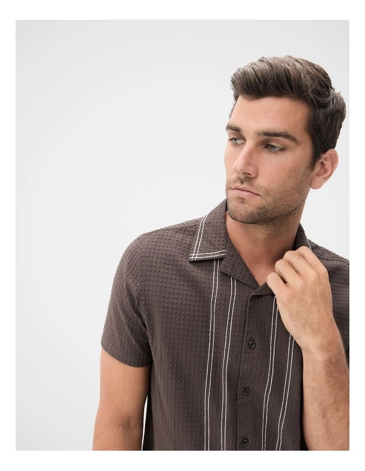 Embroidered Bowler Regular Fit Shirt image 3