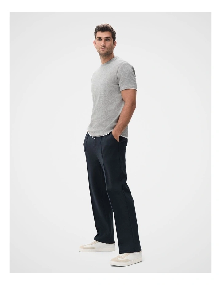 Sporty Pull On Pant in Navy image 3