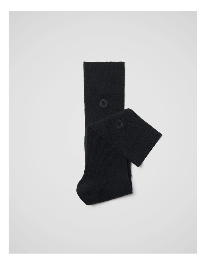 Solid Rib Socks image 1