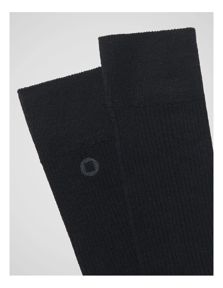 Solid Rib Socks image 2