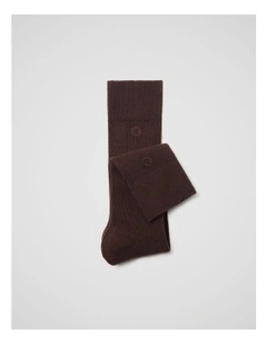 Solid Rib Socks
