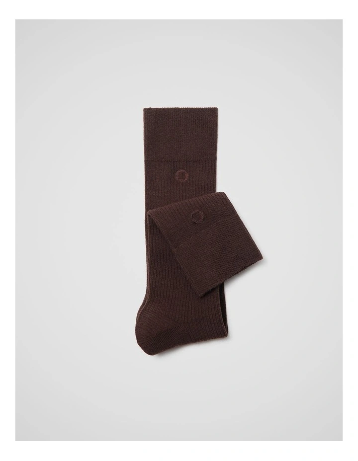 Solid Rib Socks image 1