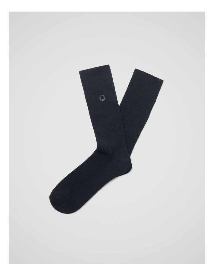 Solid Rib Socks image 1