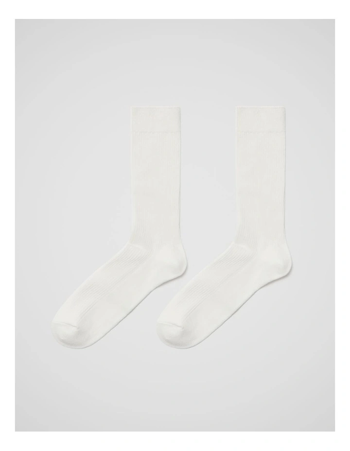 Solid Rib Socks image 1