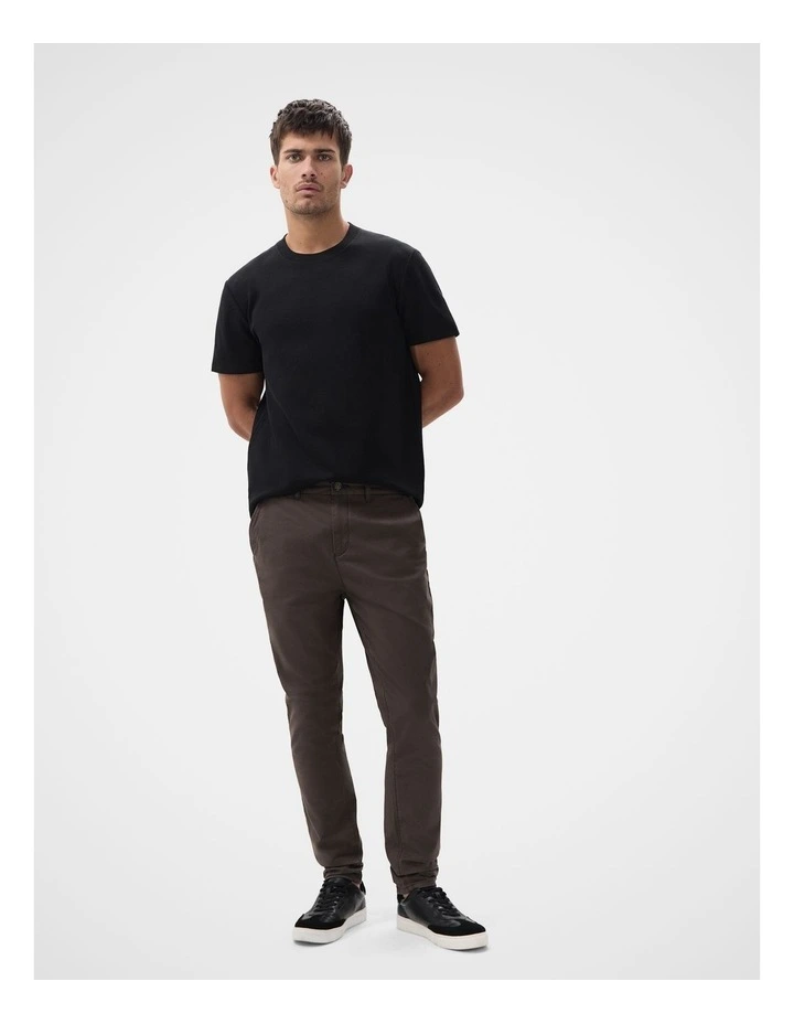 Jacquard Relaxed Fit T-shirt in Black image 4