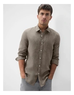 Casual Relaxed Fit Shirt in Grey