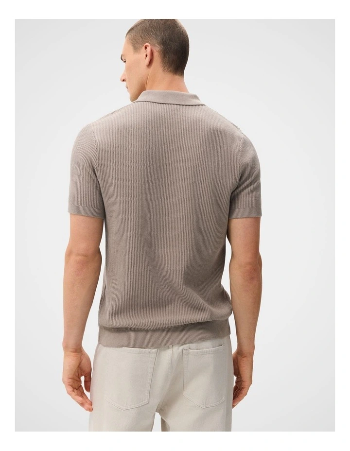 Textured Knit Polo image 2