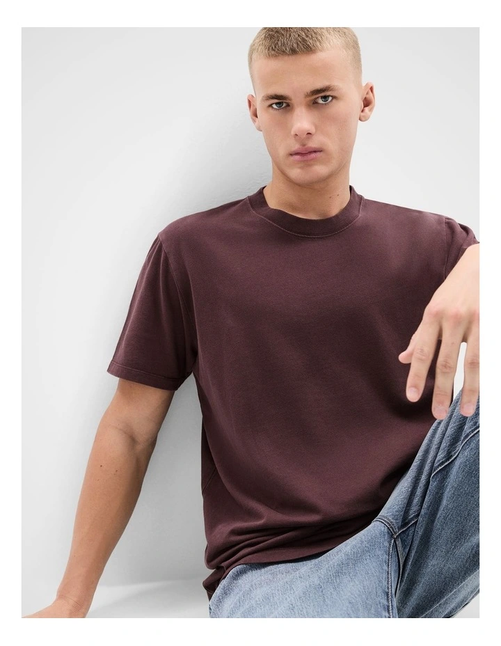 Relaxed T-shirt in Purple image 4