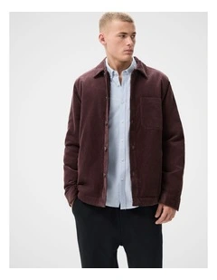 Cord Jacket in Purple