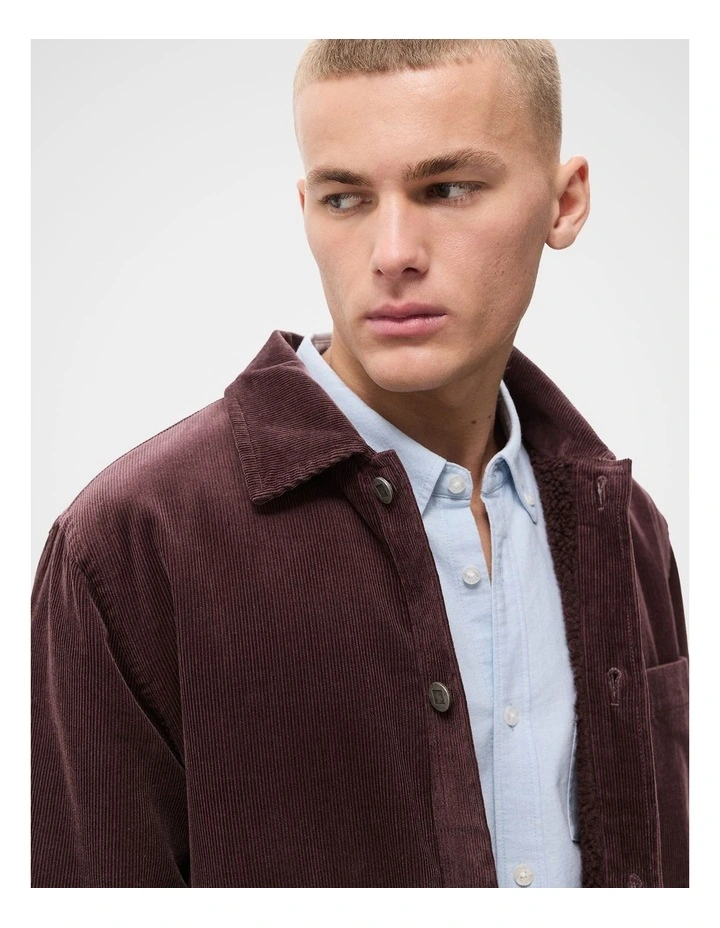 Cord Jacket in Purple image 2