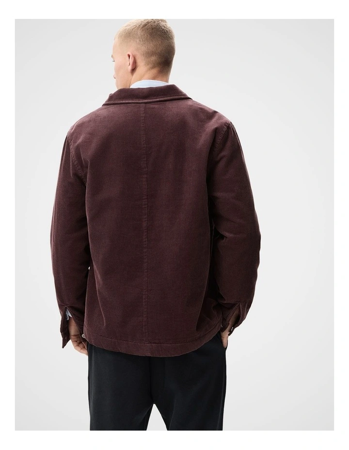 Cord Jacket in Purple image 3
