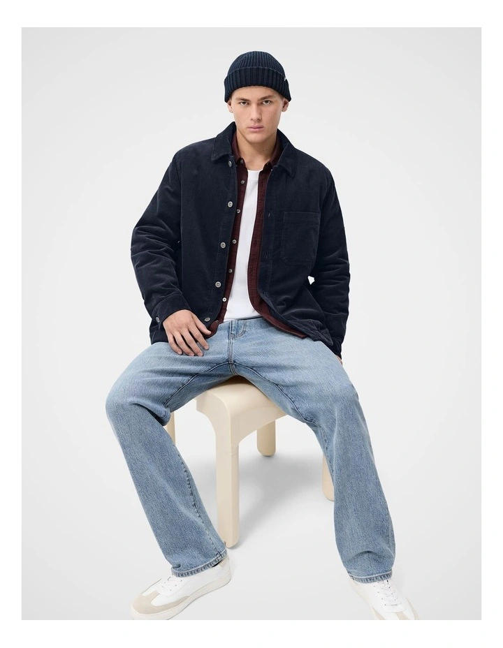 Cord Jacket in Blue image 2