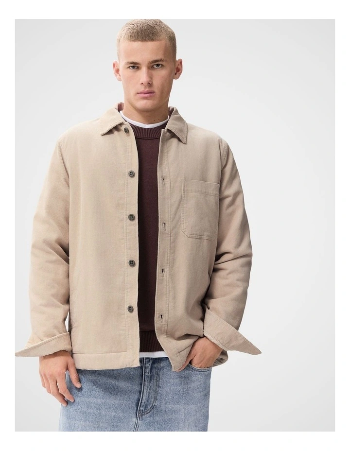 Cord Jacket in Cream image 1