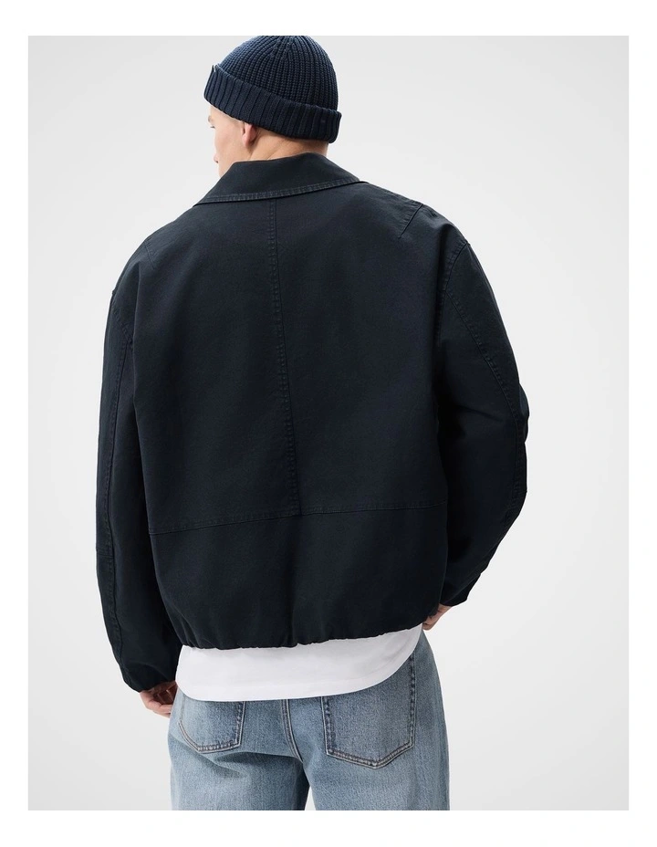 Canvas Bomber Jacket image 3