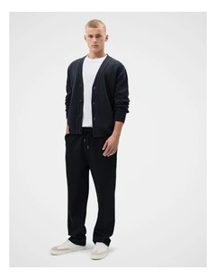 Knit Pull On Pant in Black