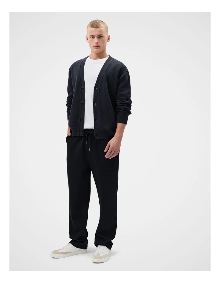 Knit Pull On Pant in Black image 1