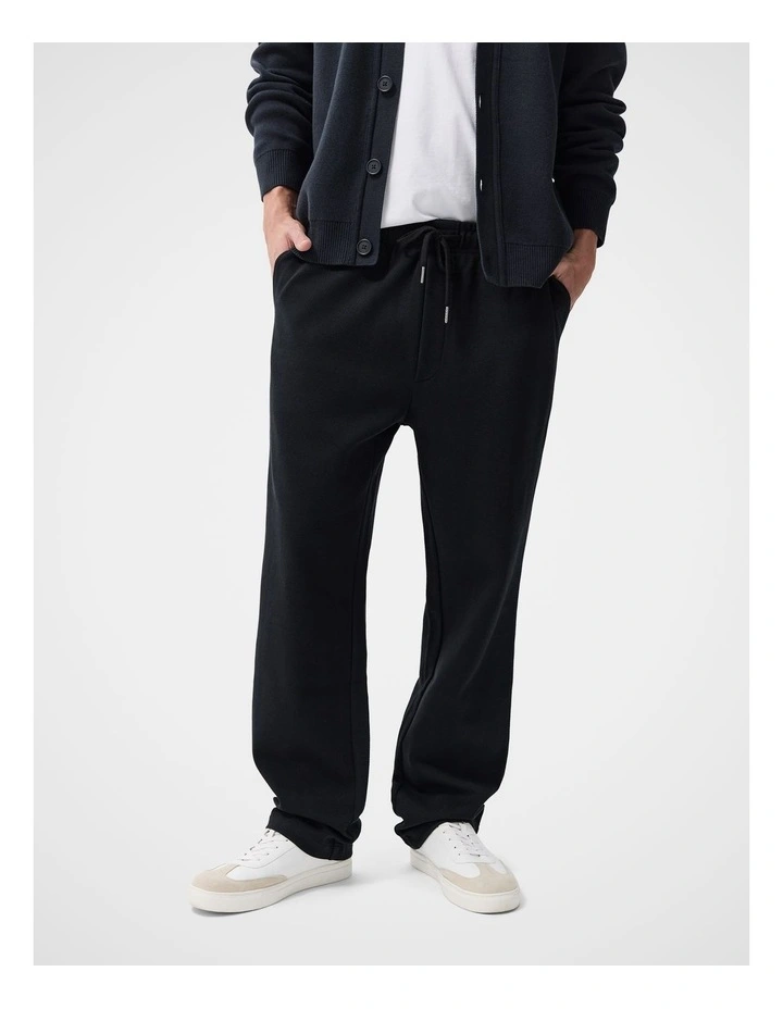 Knit Pull On Pant in Black image 4