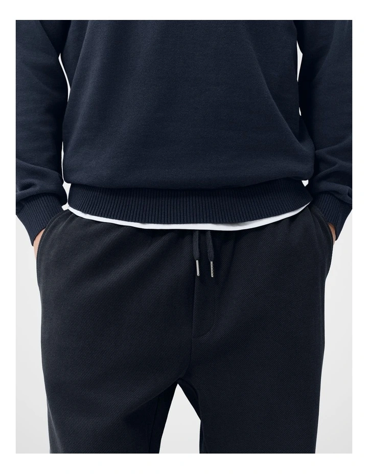 Knit Pull On Pant in Blue image 3