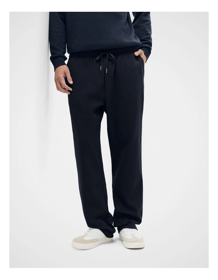 Knit Pull On Pant in Blue image 4