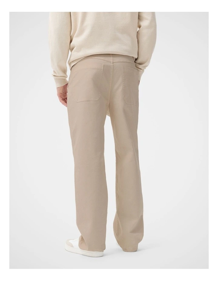 Canvas Utility Pant in Beige image 2
