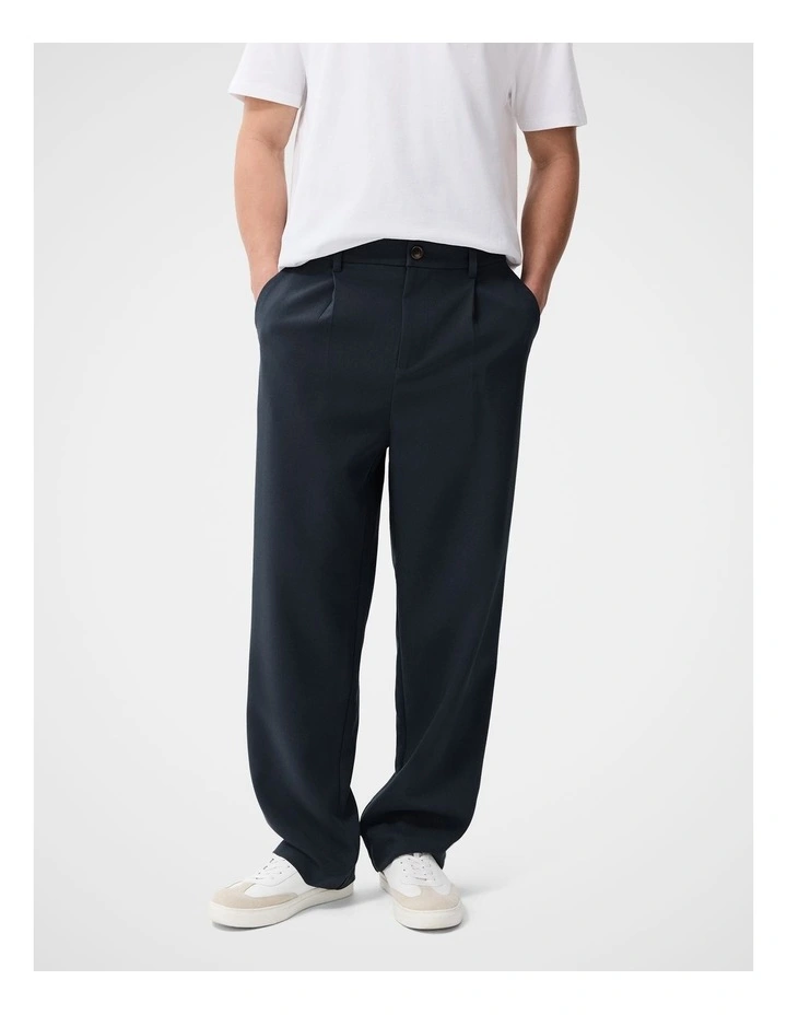 Cayman Pleat Front Pant in Blue image 4