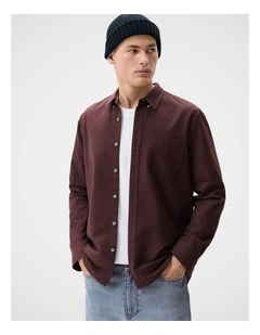 Oxford Regular Fit Shirt in Brown