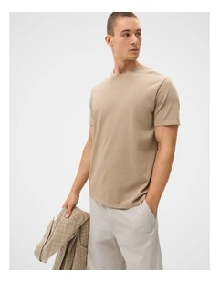Relaxed T-shirt in Beige
