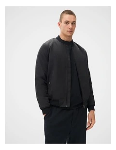Utility Bomber Jacket in Black