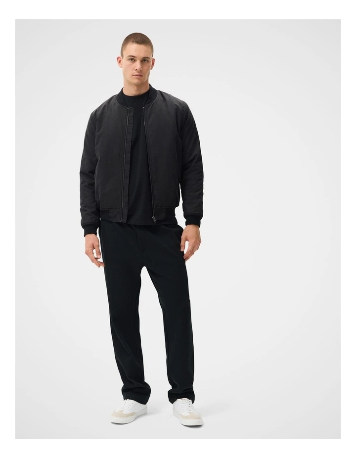 Utility Bomber Jacket in Black image 2