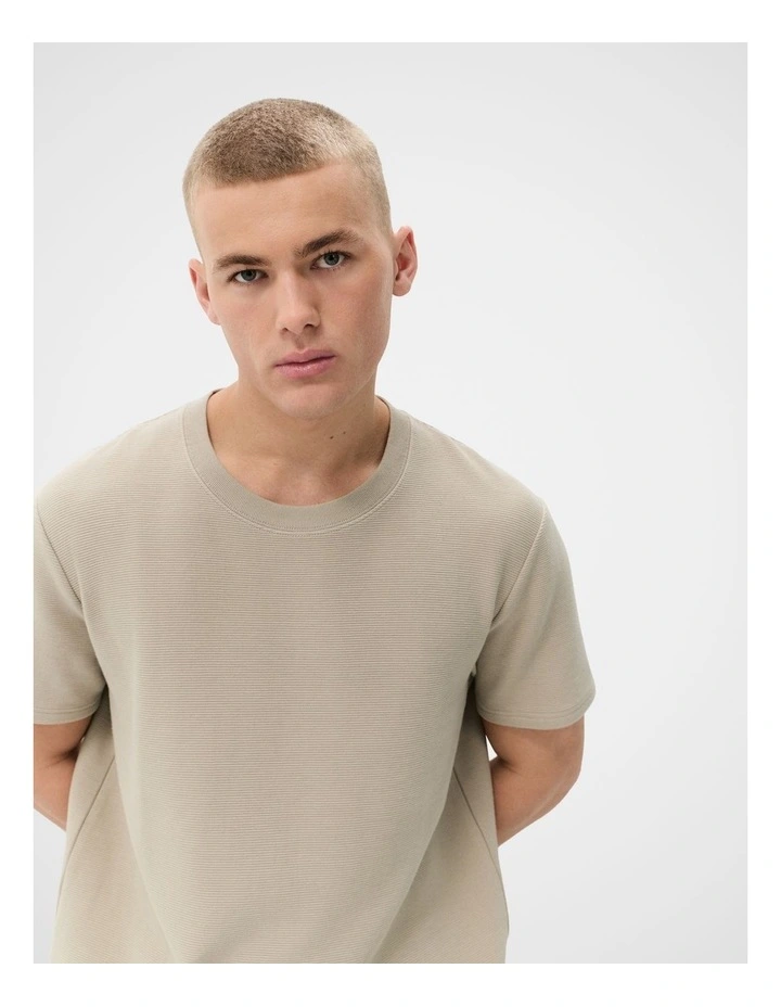 Horizontal Rib T Shirt image 4