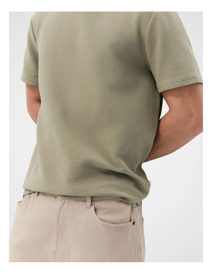 Horizontal Rib T Shirt image 4