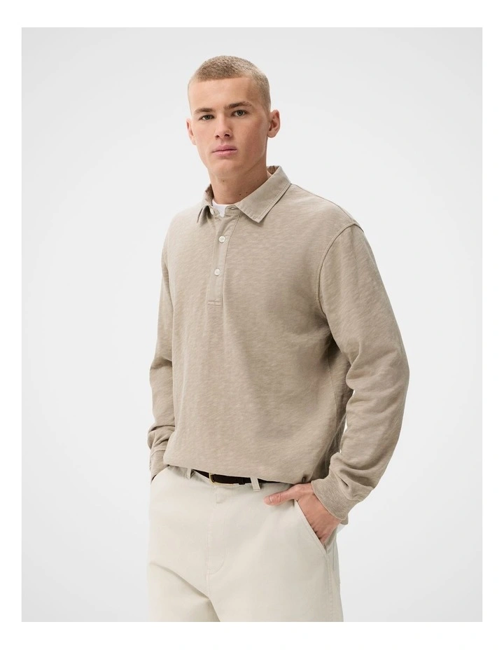Garment Dye L/S Polo image 3