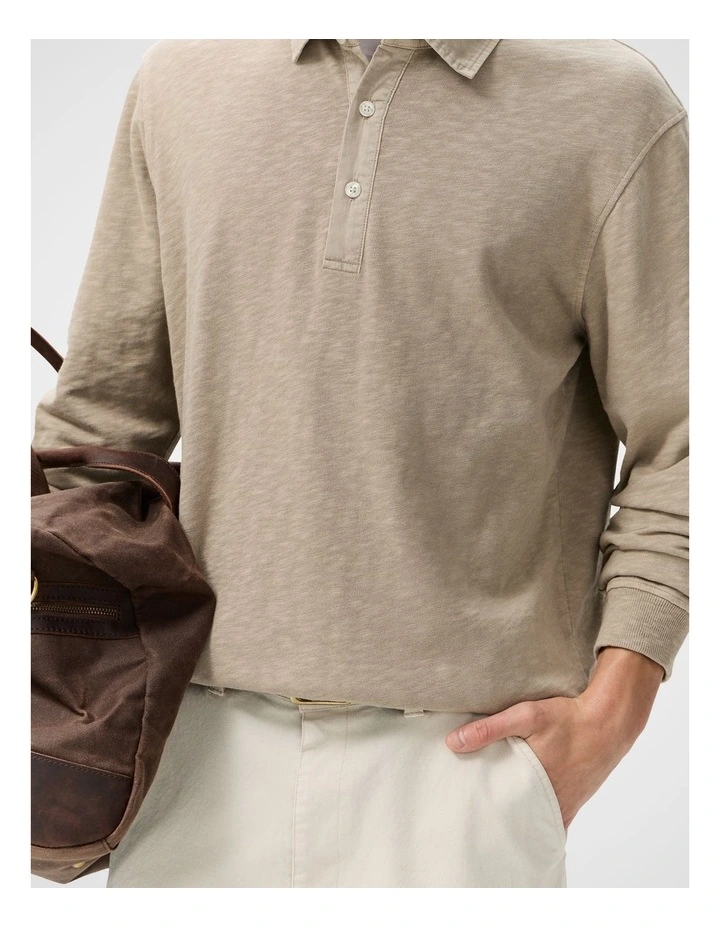Garment Dye L/S Polo image 4