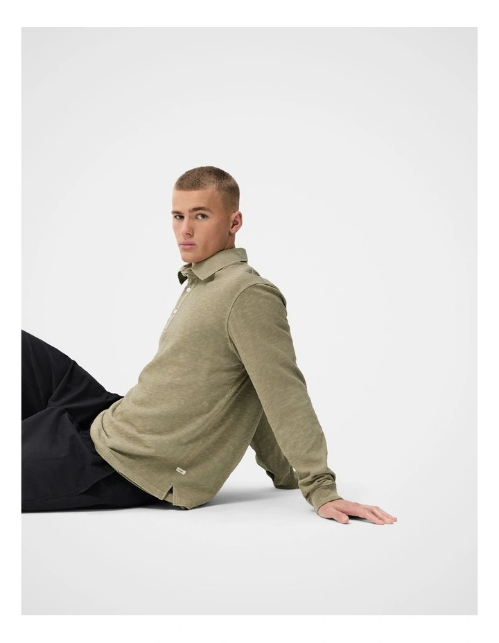Garment Dye L/S Polo image 3