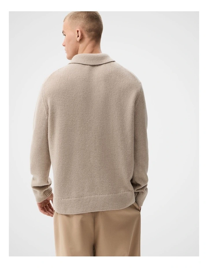 Wool Zip Polo image 2