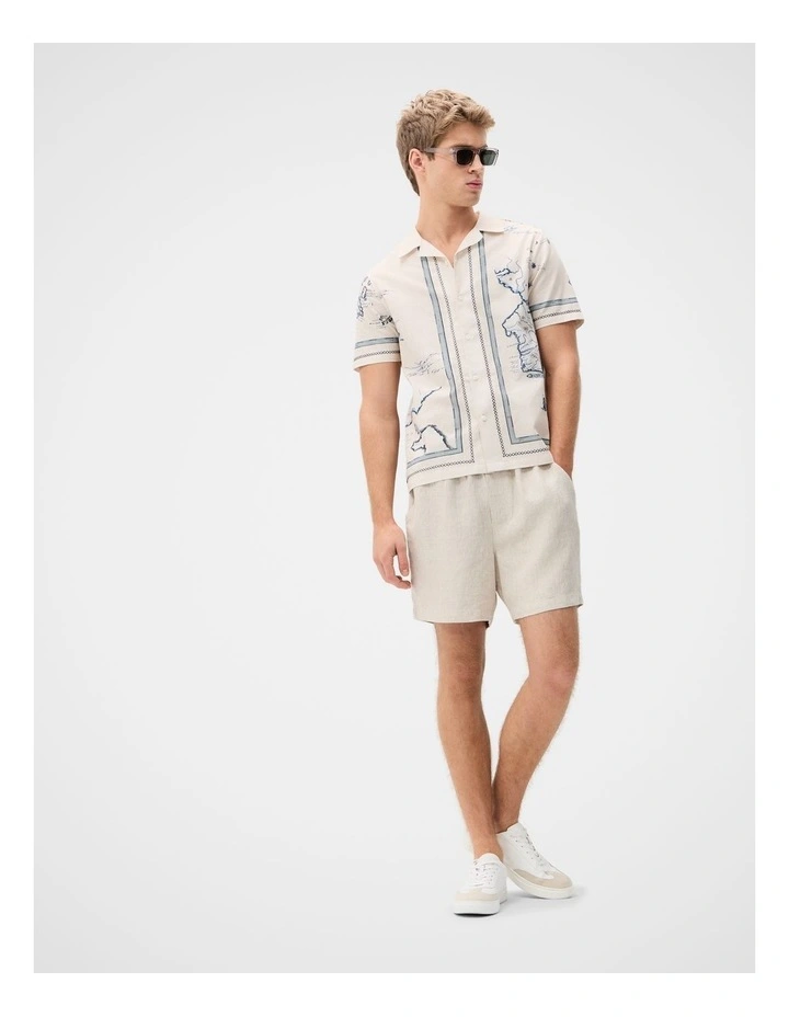 Ocean Map Print Regular Fit Shirt image 3