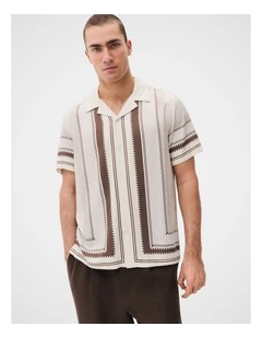 Barwon Border Print Regular Fit Shirt