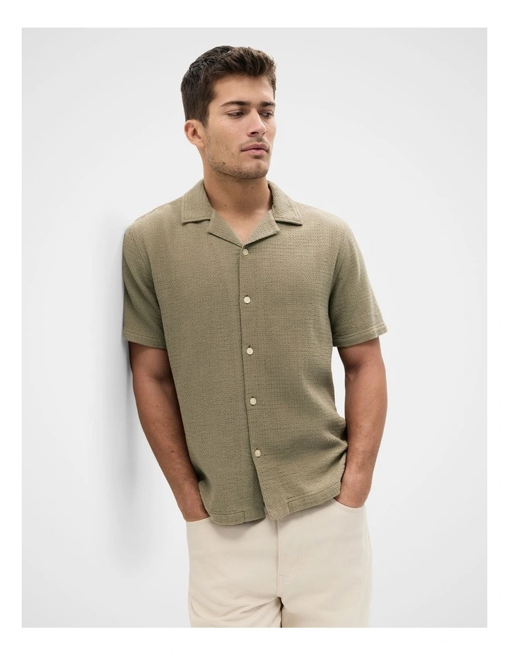 Hampton Textured Relaxed Fit Shirt image 1