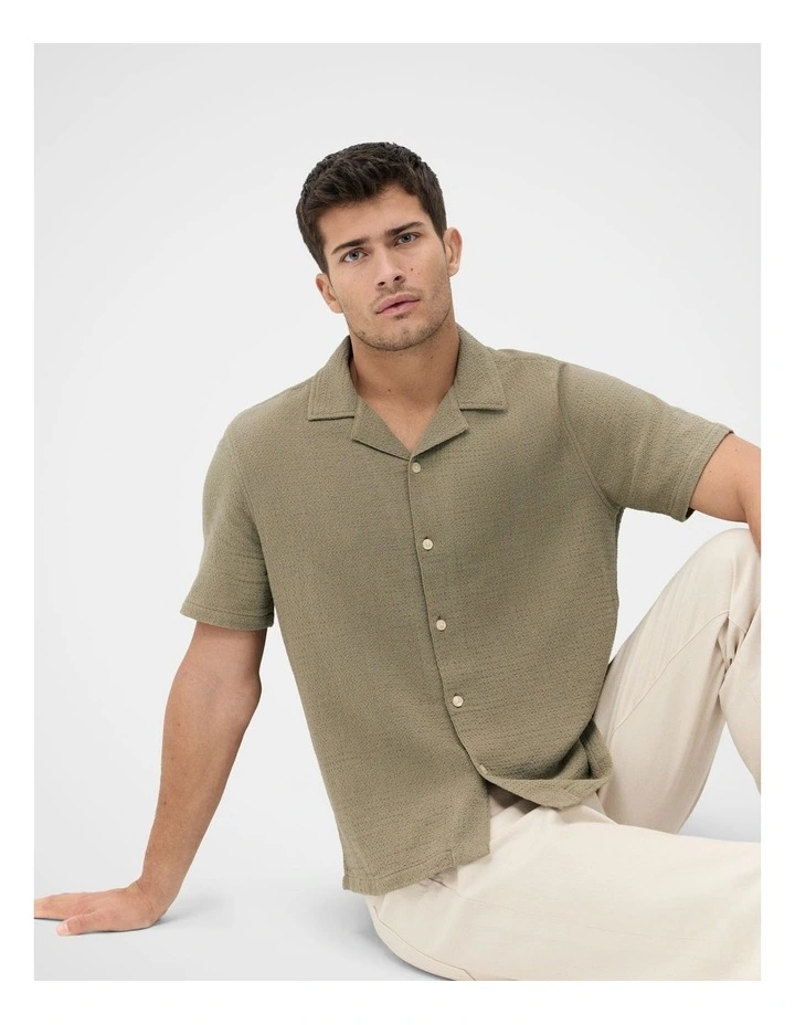 Hampton Textured Relaxed Fit Shirt image 3