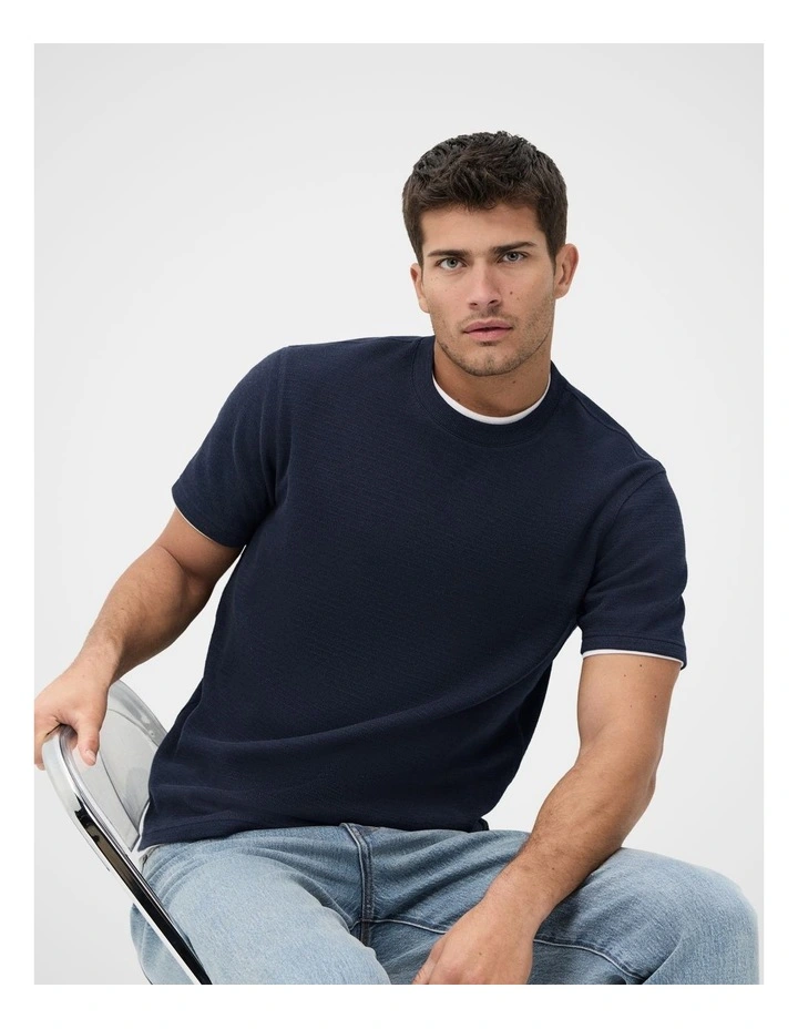 Seaford Textured T Shirt image 3