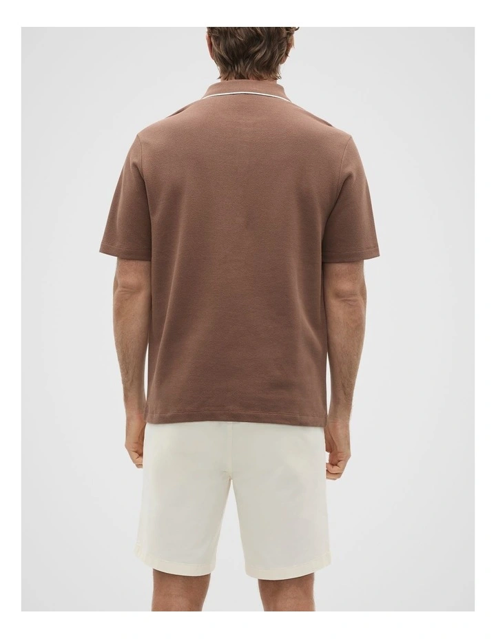 Pocket Polo Shirt in Cocoa image 2