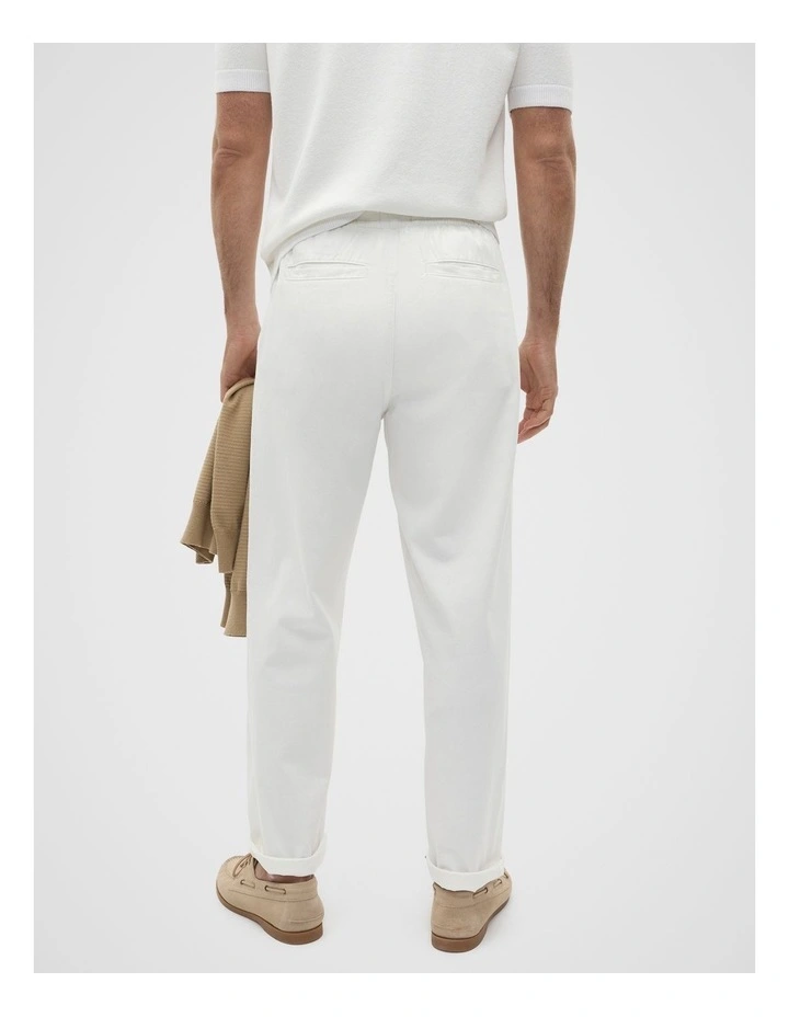 Comfort Trouser in Vintage White image 2