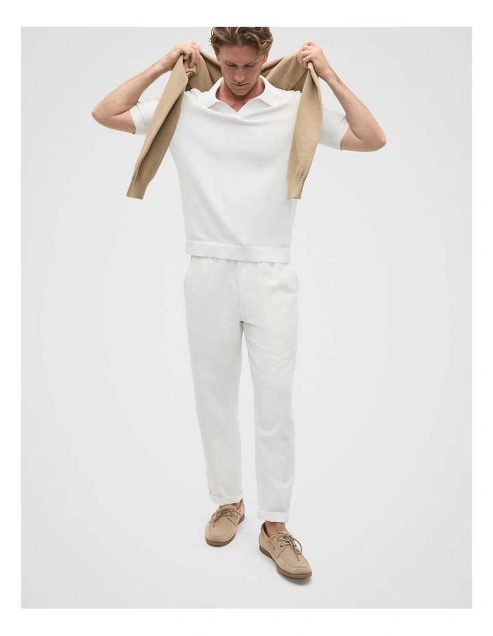Comfort Trouser in Vintage White image 3