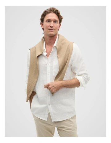 Linen Everyday Shirt in Vintage White