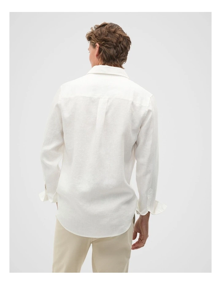 Linen Everyday Shirt in Vintage White image 2