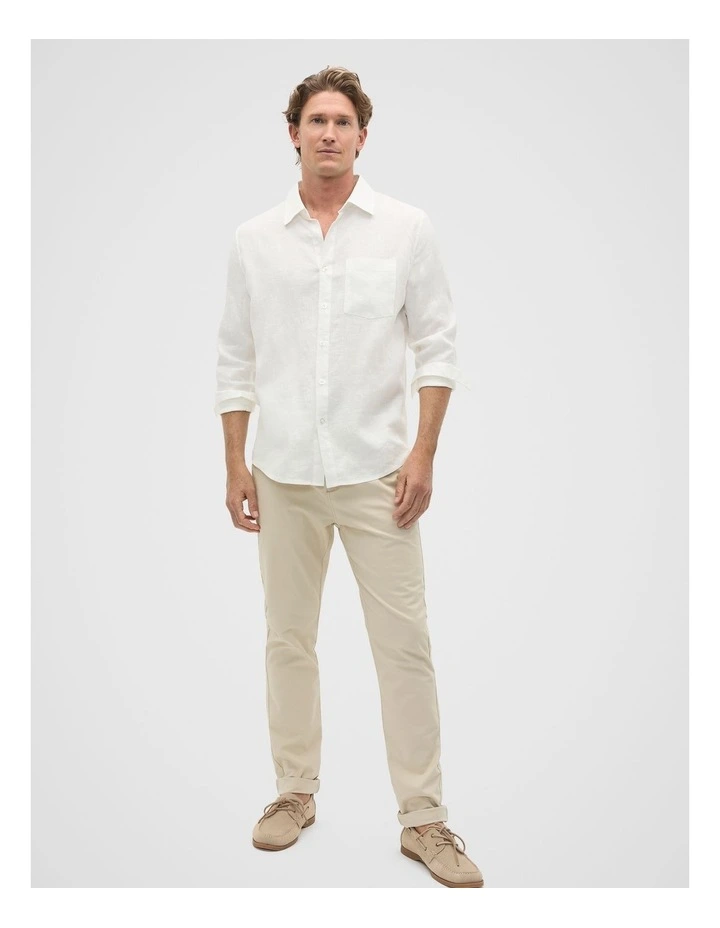 Linen Everyday Shirt in Vintage White image 3